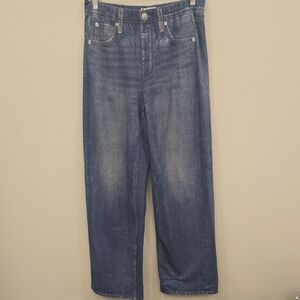 rag & bone Women’s Relaxed Straight-Leg Miramar Jeans in Faded Blue. Small. NWT